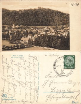 Laehn am Bober Schlesien Wlen o 1937