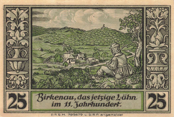 Lähn im Riesengebirge Schlesien Notgeldschein Wleń um 1920