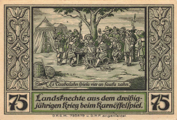 Lähn im Riesengebirge Schlesien Notgeldschein Wleń um 1920