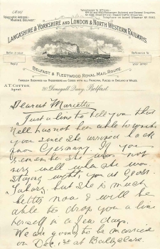 Lancashire & Yorkshire AND London & North Western Railways letterhead circa 1910