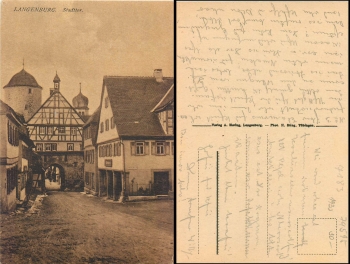 Langenburg Stadttor gebr. ca. 1930