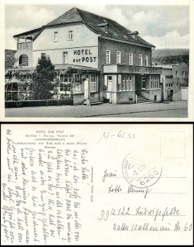 Langendernbach Hotel zur Post ca. 1940