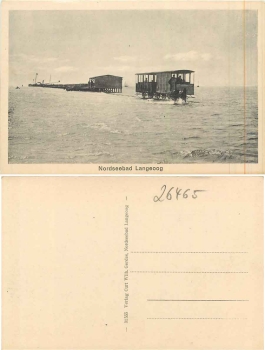 Langeoog Pferdebahn im Watt * ca. 1920