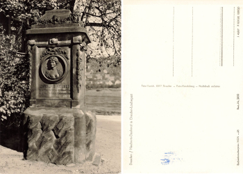 Laubegast Dresden Neuberin Denkmal * 1962 Hanich2032
