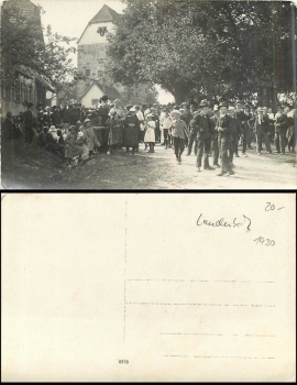 97990 Laudenbach Weikersheim Fest real photo * approx. 1930