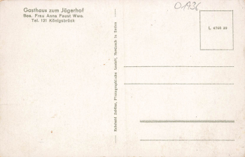 01936 Laussnitz bei Königsbrück Gasthof Bahnhof * um 1930