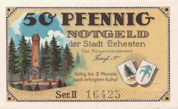 07349 Lehesten Thüringen Notgeldschein 1921