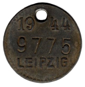 Leipzig 9775 coat rack stamp 1944