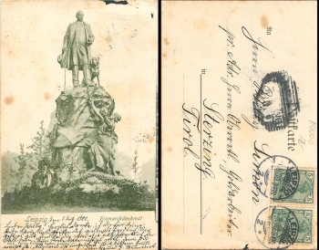 Leipzig Bismarck Monument on August 1st, 1900