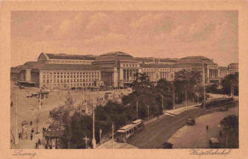 Leipzig Central Station  * um 1930