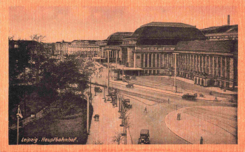Leipzig Central Station  * um 1950