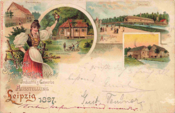 Leipzig Industrie & Gewerbe Ausstellung Litho Nr.  7 o 1897