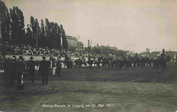 Leipzig: Royal Parade of the Saxon Military, May 31, 1907 – Real Photo Postcard