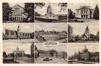 Leipzig Mehrbildkarte o 1941
