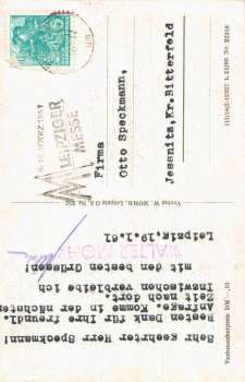 Leipzig Messestadt Mehrbildkarte o 1961