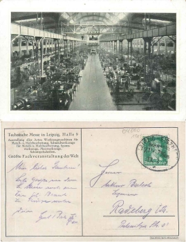 Leipzig, Technische Messe, Halle 9, Werkzeugmaschinen o 17.3.1937