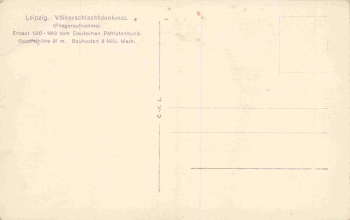 Leipzig Vöikerschlachtdenkmal * um 1930