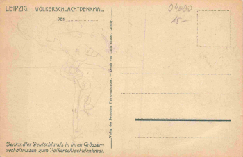Leipzig Vöikerschlachtdenkmal  * 1913