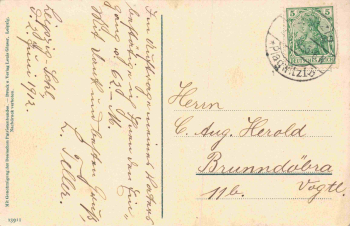 Leipzig Vöikerschlachtdenkmal im Bau o  1914