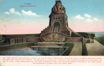 Leipzig Vöikerschlachtdenkmal o 1913