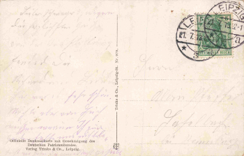 Leipzig Vöikerschlachtdenkmal o 1913