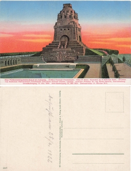 Leipzig Voelkerschlachtdenkmal 1922