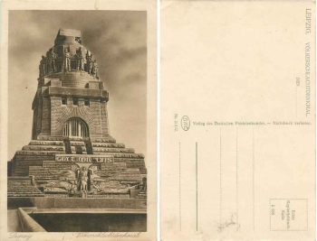 Leipzig Monument to the Battle of the Nations AK * around 1920 Publisher of the German Patriotic Association 10142