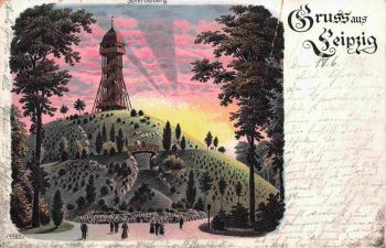 Leipzig Scherbelberg Gruss aus ... Litho o 1902