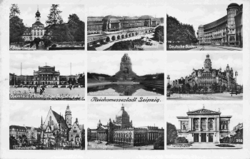 Leipzig Mehrbildkarte * um 1930