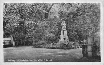 Leipzig Albert Park Schäferbrunnen * um 1940