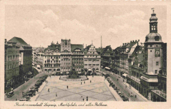 Leipzig Marktplatz * um 1930