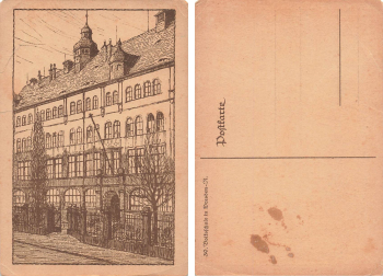 Leipziger Vorstadt Dresden Neustadt 30. Volksschule Seitenstrasse 12 * um 1930