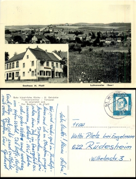 Leitersweiler St. Wendel Gasthaus Pfaff o ca. 1960