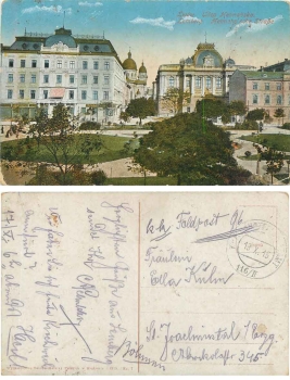 Lemberg Lwow Hetmahnsche Straße K and K Feldpost 116/II o 10/18/1915