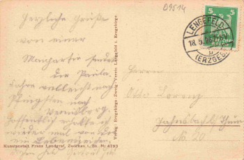 Lengefeld Erzgebirge Hammermühle Neunzehnhain o 1926