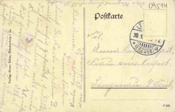 Lengefeld Erzgebirge Hotel zur Post o um 1910
