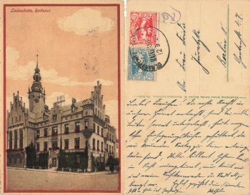 Leobschuetz Schlesien Rathaus Glubczyce o 1921