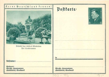 Lernt Deutschland kennen! Hanau am Main Ganzsache 6 Pfennig Ebert *um 1930Lernt Deutschland kennen! Wittenberg Ganzsache 6 Pfennig Ebert *um 1930Lernt Deutschland kennen! Wuppertal Schwebebahn Ganzsache 6 Pfennig Ebert *um 1930Lernt Deutschland kennen! Wi