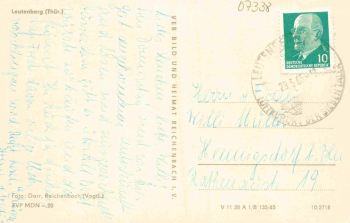 Leutenberg Thüringen o 1965