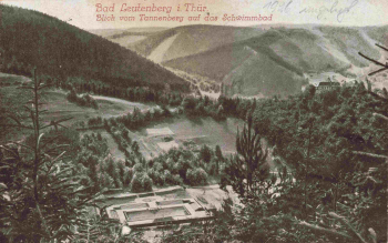 Leutenberg Thüringen Schwimmbad o 1927