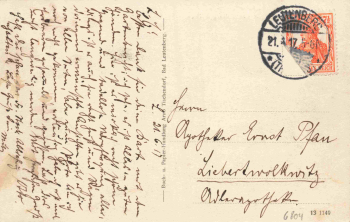 Leutenberg Thüringen Bahnhof o 1917