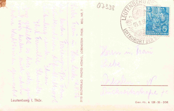 Leutenberg Thüringen o 1956