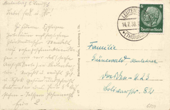 Leutenberg Thüringen Schlossstrasse o 1938