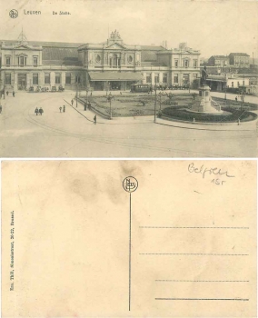 Leuven De Statie Bahnhof * ca. 1915