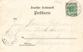01454 Liegau-Augustusbad Radeberg Thal Restaurant Litho o 1898