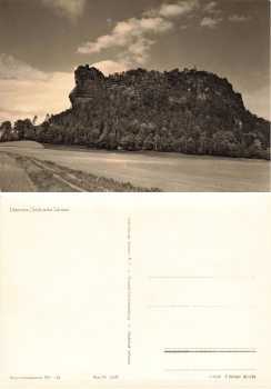 01824 Lilienstein Saxon Switzerland climbing rock *1961 Hanich1347