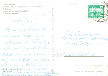 Limbach-Oberfrohna Mehrbildkarte o 1977