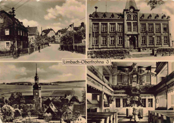 Limbach-Oberfrohna Mehrbildkarte o 1958