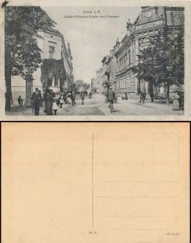 Lissa Kreis Fraustadt Kaiser Wilhelm Strasse Postamt *ca. 1915