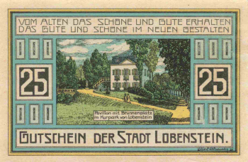 07356 Bad Lobenstein Notgeldschein 1921